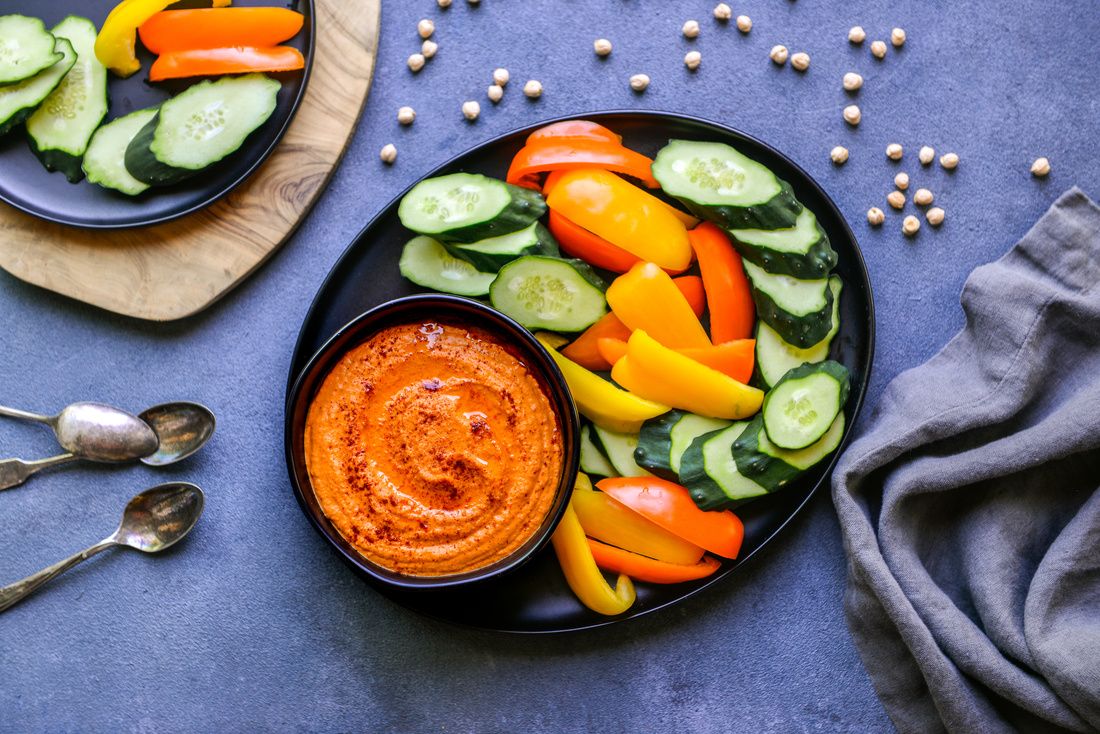 Roasted Red Pepper Hummus Nourishing Meals®